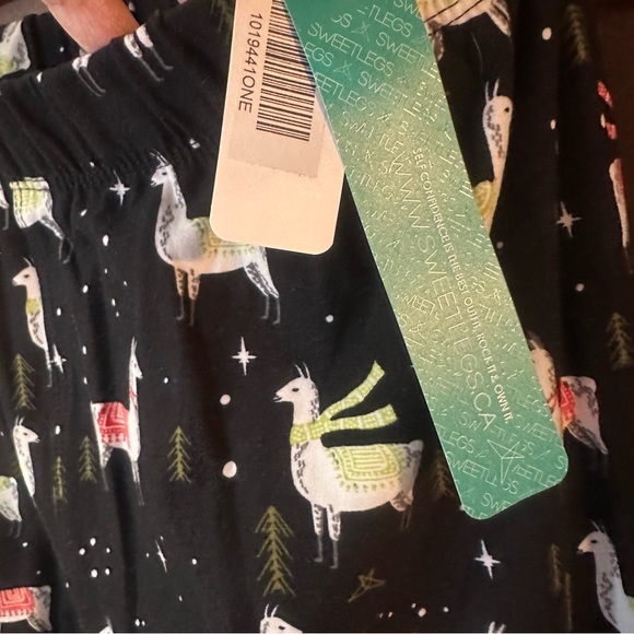 Christmas Llama leggings size 6-14 OneSize Feliz llamadad - Picture 2 of 11